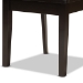 Baxton Studio Ela Modern and Contemporary Dark Brown Finished Wood 7-Piece Dining Set - BSOEla-Dark Brown-7PC Dining Set