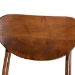Baxton Studio Katya Mid-Century Modern Sand Fabric Upholstered and Walnut Brown Finished Wood 5-Piece Dining Set - BSORH378C-Sand/Walnut-5PC Dining Set