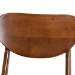 Baxton Studio Katya Mid-Century Modern Walnut Brown Finished Wood 2-Piece Dining Chair Set - BSORH378C-Walnut Bent Seat-DC-2PK