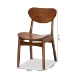 Baxton Studio Katya Mid-Century Modern Walnut Brown Finished Wood 2-Piece Dining Chair Set - BSORH378C-Walnut Bent Seat-DC-2PK