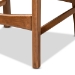 Baxton Studio Katya Mid-Century Modern Walnut Brown Finished Wood 2-Piece Counter Stool Set - BSORH378P-Walnut Bent Seat-PC-2PK