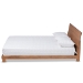 Baxton Studio Haines Modern and Contemporary Walnut Brown Finished Wood Full Size Platform Bed - BSOMG-0050-Ash Walnut-Full