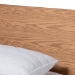 Baxton Studio Haines Modern and Contemporary Walnut Brown Finished Wood Full Size Platform Bed - BSOMG-0050-Ash Walnut-Full