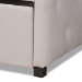 Baxton Studio Becker Modern and Contemporary Transitional Beige Fabric Upholstered Twin Size Daybed with Trundle - BSOBecker-Beige-Daybed-T/T