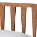 Baxton Studio Kuro Modern and Contemporary Walnut Brown Finished Wood Twin Size Platform Bed - BSOKuro-Ash Walnut-Twin
