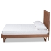 Baxton Studio Marin Modern and Contemporary Walnut Brown Finished Wood King Size Platform Bed - BSOMarin-Ash Walnut-King