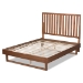 Baxton Studio Marin Modern and Contemporary Walnut Brown Finished Wood King Size Platform Bed - BSOMarin-Ash Walnut-King