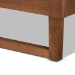 Baxton Studio Marin Modern and Contemporary Walnut Brown Finished Wood King Size Platform Bed - BSOMarin-Ash Walnut-King