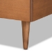 Baxton Studio Romy Modern and Contemporary Walnut Brown Finished Wood Twin Size Platform Bed - BSORomy-Ash Walnut-Twin