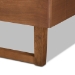 Baxton Studio Lucie Modern and Contemporary Walnut Brown Finished Wood Full Size Platform Bed - BSOLucie-Ash Walnut-Full