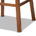 Baxton Studio Gradisca Modern and Contemporary Tan Faux Leather Upholstered and Walnut Brown Finished Wood 2-Piece Swivel Bar Stool Set - BSOBBT5246B-Tan/Walnut-BS