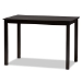 Baxton Studio Erion Modern and Contemporary Dark Brown Finished Wood 5-Piece Dining Set - BSOErion-Dark Brown-5PC Dining Set