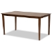 Baxton Studio Erion Modern and Contemporary Walnut Brown Finished Wood 7-Piece Dining Set - BSOErion-Walnut-7PC Dining Set