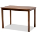 Baxton Studio Erion Modern and Contemporary Walnut Brown Finished Wood 5-Piece Dining Set - BSOErion-Walnut-5PC Dining Set