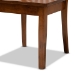 Baxton Studio Erion Modern and Contemporary Walnut Brown Finished Wood 5-Piece Dining Set - BSOErion-Walnut-5PC Dining Set