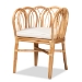 Baxton Studio Melody Modern and Contemporary Natural Finished Rattan Chair