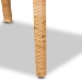 bali & pari Karis Modern and Contemporary Natural Finished Wood and Rattan Dining Chair - BSOKaris-Natural-DC