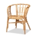 Baxton Studio Luxio Modern and Contemporary Natural Finished Rattan Chair
