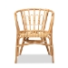 bali & pari Luxio Modern and Contemporary Natural Finished Rattan Dining Chair - BSOLuxio-Natural-DC