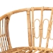 bali & pari Luxio Modern and Contemporary Natural Finished Rattan Dining Chair - BSOLuxio-Natural-DC