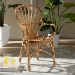 bali & pari Sheraton Modern and Contemporary Natural Finished Rattan Dining Chair - BSOSheraton-Natural-DC