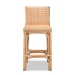 bali & pari Athena Modern and Contemporary Natural Finished Rattan Counter Stool - BSOAthena-Natural-CS