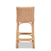 bali & pari Athena Modern and Contemporary Natural Finished Rattan Counter Stool - BSOAthena-Natural-CS