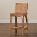 bali & pari Athena Modern and Contemporary Natural Finished Rattan Counter Stool - BSOAthena-Natural-CS