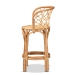 bali & pari Diana Modern and Contemporary Natural Finished Rattan Counter Stool - BSODiana-Natural-CS