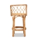 bali & pari Diana Modern and Contemporary Natural Finished Rattan Counter Stool - BSODiana-Natural-CS