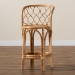bali & pari Diana Modern and Contemporary Natural Finished Rattan Counter Stool - BSODiana-Natural-CS
