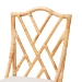bali & pari Sonia Modern and Contemporary Natural Finished Rattan Dining Chair - BSOSonia-Natural-DC No Arm