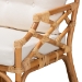 bali & pari Sonia Modern and Contemporary Natural Finished Rattan Armchair - BSOSonia-Natural-CC Arm
