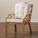 bali & pari Sonia Modern and Contemporary Natural Finished Rattan Armchair - BSOSonia-Natural-CC Arm