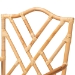 bali & pari Delta Modern and Contemporary Natural Finished Rattan Dining Chair - BSODelta-Natural-DC