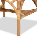bali & pari Delta Modern and Contemporary Natural Finished Rattan Dining Chair - BSODelta-Natural-DC