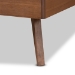 Baxton Studio Michi Modern and Contemporary Ash Walnut Finished Wood Twin Size Bed - BSOMichi-Ash Walnut-Twin