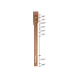 Baxton Studio Saki Mid-Century Modern Walnut Brown Finished Wood King Size Platform Bed - BSOSaki-Ash Walnut-King