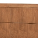 Baxton Studio Rin Mid-Century Modern Walnut Brown Finished Wood Twin Size Platform Bed - BSORin-Ash Walnut-Twin