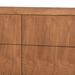 Baxton Studio Rin Mid-Century Modern Walnut Brown Finished Wood Twin Size Platform Bed - BSORin-Ash Walnut-Twin