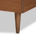 Baxton Studio Rin Mid-Century Modern Walnut Brown Finished Wood Twin Size Platform Bed - BSORin-Ash Walnut-Twin
