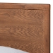 Baxton Studio Hiro Mid-Century Modern Walnut Brown Finished Wood Twin Size Platform Bed - BSOHiro-Ash Walnut-Twin