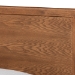 Baxton Studio Jiro Mid-Century Modern Walnut Brown Finished Wood Twin Size Platform Bed - BSOJiro-Ash Walnut-Twin