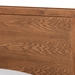 Baxton Studio Jiro Mid-Century Modern Walnut Brown Finished Wood Twin Size Platform Bed - BSOJiro-Ash Walnut-Twin
