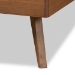 Baxton Studio Jiro Mid-Century Modern Walnut Brown Finished Wood Twin Size Platform Bed - BSOJiro-Ash Walnut-Twin