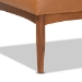 Baxton Studio Daymond Mid-Century Modern Tan Faux Leather Upholstered and Walnut Brown Finished Wood 5-Piece Dining Nook Set - BSOBBT8051.12-Tan/Walnut-5PC Dining Nook Set