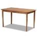Baxton Studio Riordan Mid-Century Modern Grey Fabric Upholstered and Walnut Brown Finished Wood 5-Piece Dining Nook Set - BSOBBT8051.13-Grey/Walnut-5PC Dining Nook Set