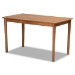 Baxton Studio Riordan Mid-Century Modern Grey Fabric Upholstered and Walnut Brown Finished Wood 4-Piece Dining Nook Set - BSOBBT8051.13-Grey/Walnut-4PC Dining Nook Set