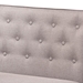 Baxton Studio Riordan Mid-Century Modern Grey Fabric Upholstered and Walnut Brown Finished Wood 4-Piece Dining Nook Set - BSOBBT8051.13-Grey/Walnut-4PC Dining Nook Set