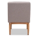 Baxton Studio Riordan Mid-Century Modern Grey Fabric Upholstered and Walnut Brown Finished Wood Dining Chair - BSOBBT8051.13-Grey/Walnut-CC